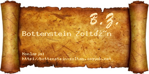 Bottenstein Zoltán névjegykártya